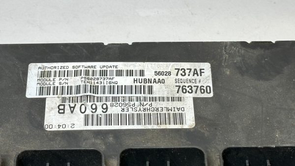 03-05 DODGE RAM 1500 4.7L 2wd P56028660AB P56028737AF ENGINE CONTROL MODULE ECU - Image 4