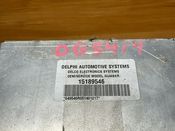 03-06 Chevrolet Avalanche Suspension Control 15189546 Module - Image 3