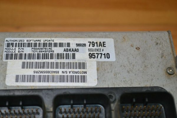 04 DODGE RAM 1500 TRUCK 3.7L AUTO ENGINE ECM COMPUTER 56028791AE - Image 3