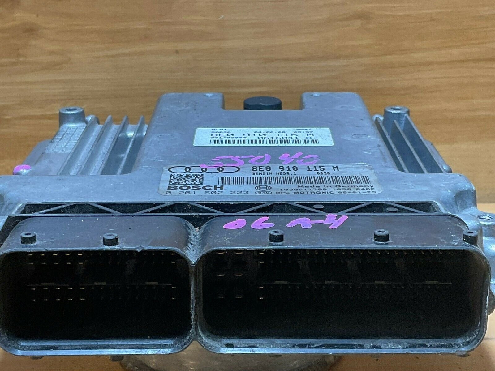 06 Audi A4 8E0 910 115 M Computer Brain Engine Control ECU ECM EBX Module - Image 4