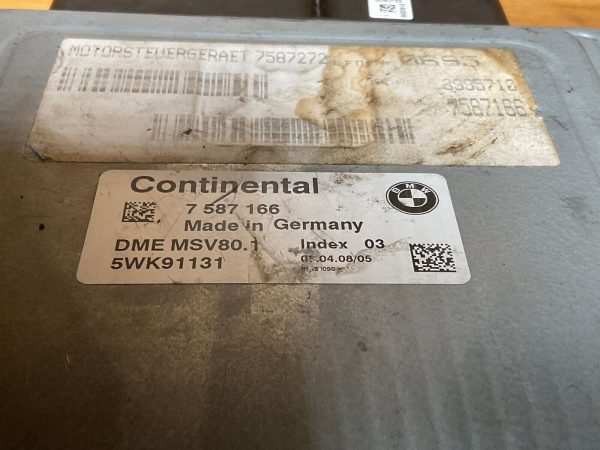 08 BMW 328i A/T 3.0L ECM ECU | 7 587 166 Engine Computer Module - Image 3