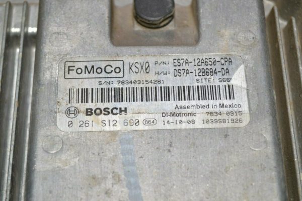 14 15 16 Ford Fusion P/N: ES7A-12A650-CPA Computer Engine Control ECU ECM Module - Image 3