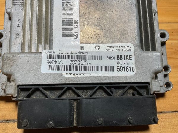 14-16 Jeep Grand Cherokee ECM ECU Engine Computer Module 68280881AE - Image 3