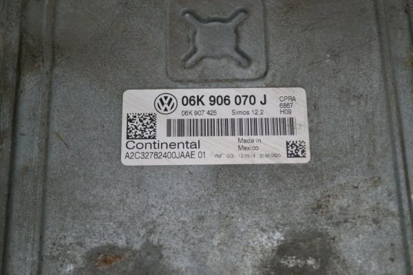 14 PASSAT BEETLE 06K 906 070 J COMPUTER BRAIN ENGINE CONTROL ECU MODULE K9336 - Image 4