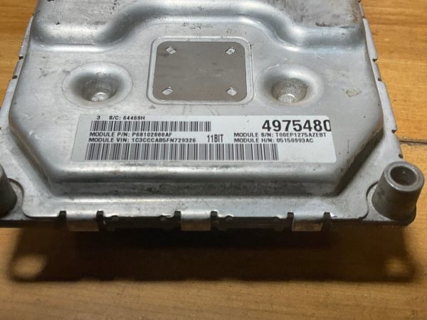 15 2015 Chrysler 200 68102888AF Computer Engine Control ECU ECM EBX Module - Image 4