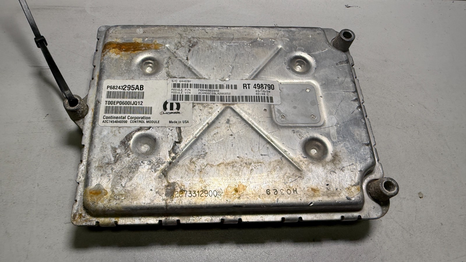 16-19 Dodge Caravan 3.6L Engine ECM Control Module 68469020AB - Image 5