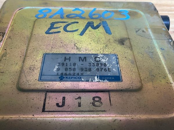 1994 Hyundai Excel ECM ECU Engine Computer 39110-33090 - Image 3