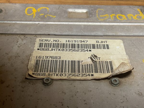 1994 Pontiac Grand AM Engine Computer Module ECM ECU OEM 16191947 bJHT - Image 4