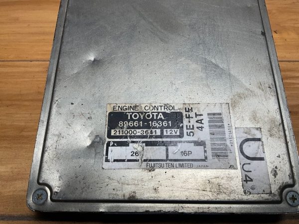 1995 1996 Toyota Tercel Engine Control Unit ECU 89661-16361 Module 300-8E8 - Image 3