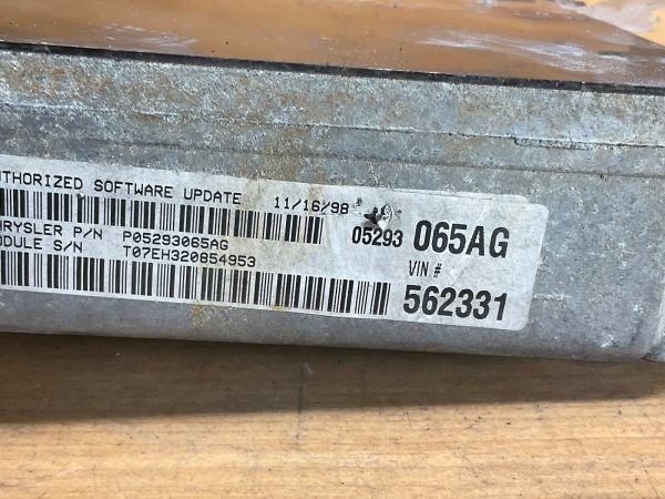 1999 Dodge Neon Engine Computer Module ECM ECU ECM 05293065AG - Image 3