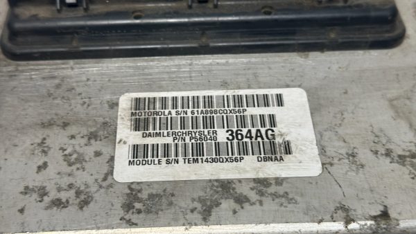 2000 00 DODGE DURANGO ENGINE ECM CONTROL MODULE P56040364AG 56040364AG Flat - Image 5