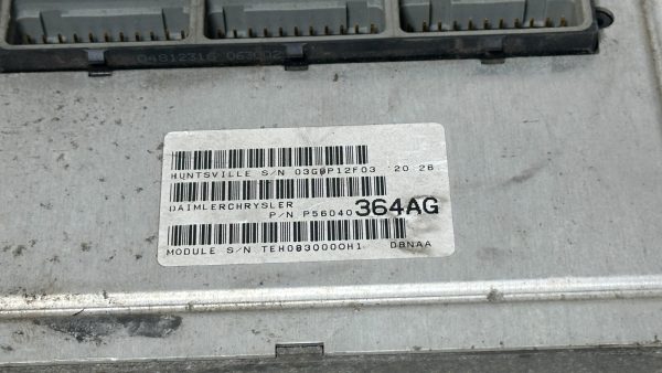 2000 Dodge Durango 4.7 V8 AT Engine Computer PCM ECU ECM 56040364AG - Image 3