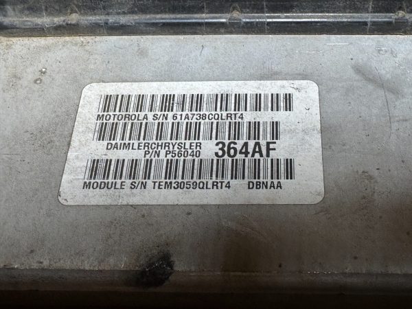 2000 Dodge Durango 4.7L ECU Engine Control Module 56040364AF F210 - Image 3