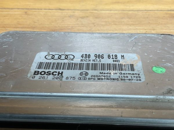 2001 Audi A4 Engine Computer Module ECU ECM 4B0 906 018 M - Image 5