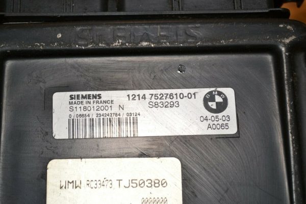 2002-2005  Mini Cooper JCW 1.6 ECM ECU Engine Computer P/N: 1214 7527610-01 OEM - Image 3