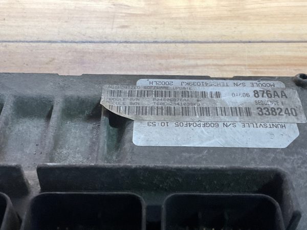 2002 Chrysler 300/Dodge Intrepid 3.5L Engine Computer Module ECM ECU 04606876AA - Image 3