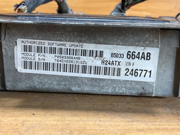 2002 Chrysler PT Cruiser 2.4L Engine Computer Module ECU ECM 5033664AB - Image 5