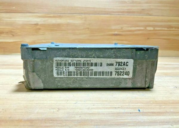 2002 Chrysler Sebring Engine Computer Module ECM ECU PCM P04896792AC - Image 3