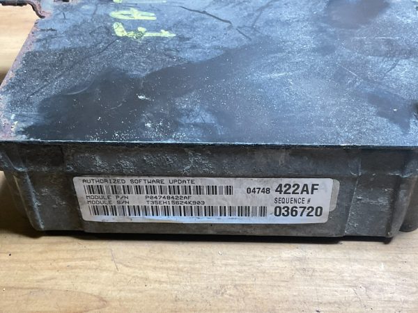 2002 Dodge Caravan Engine Computer Module ECM ECU OEM 04748422AF - Image 3