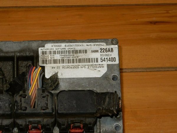 2002 Dodge Intrepid / Concorde ECM ECU Computer P04896226AB - Image 3