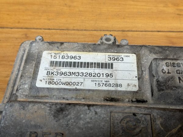 2002 Silverado 3500 6.6L Duramax TCM Transmission Computer 15768288 29537441 - Image 3