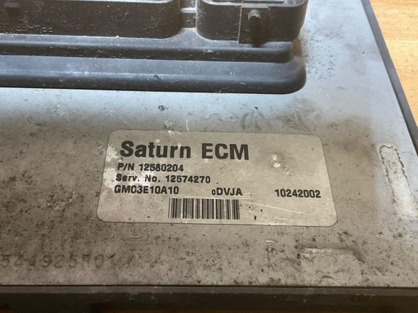 2003 Saturn Ion 2.2 Engine Computer Module Ecu Ecm 12580204 - Image 3
