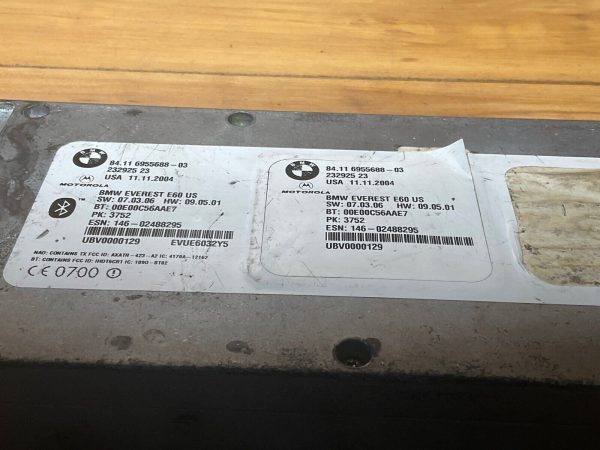 2004 2005 BMW 545i Bluetooth Telematics Control Module 6955688-03 - Image 3