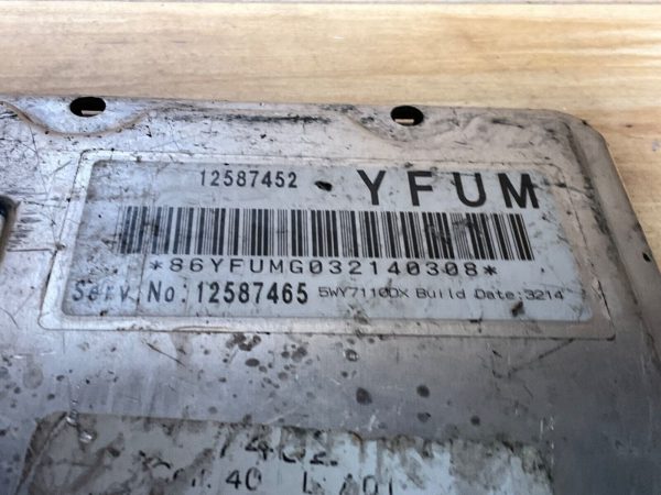 2004 CADILLAC DEVILLE OEM ENGINE COMPUTER CONTROL MODULE ECU 12587452 - Image 4