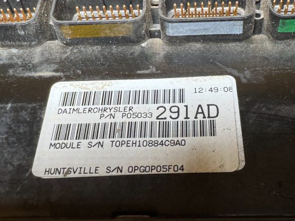 2004 Chrysler PT Cruiser Engine Control Module ECU P05033291AD OEM - Image 3