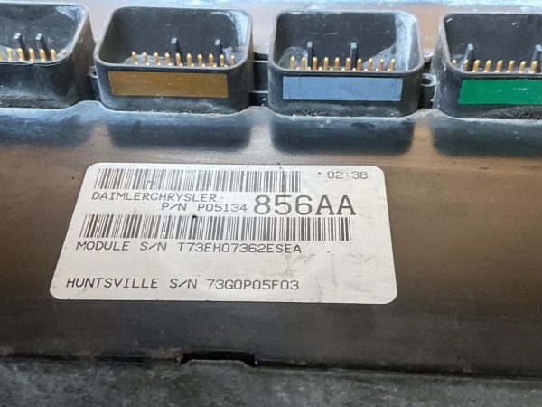 2004 Chrysler Pacifica Engine Engine Computer Module ECM ECU 05134856AA - Image 4