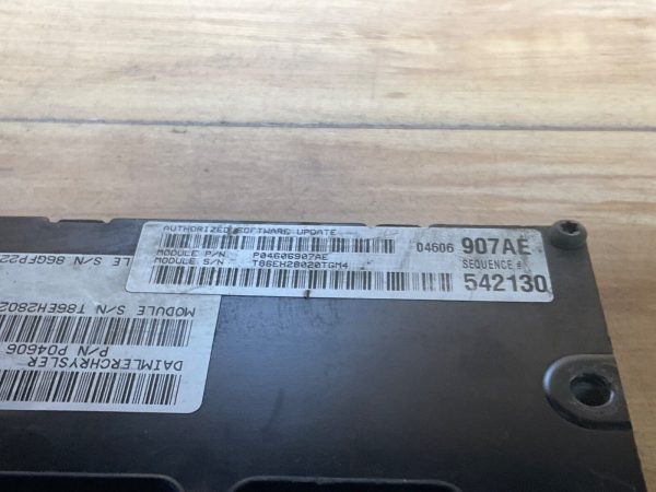 2004 Dodge Intrepid 3.5L Engine Computer Module ECM ECU 04606907AE - Image 3