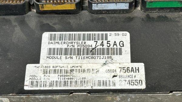 2007 07 PACIFICA 3.8L Engine ECM Control Module 05094756AH OEM - Image 6