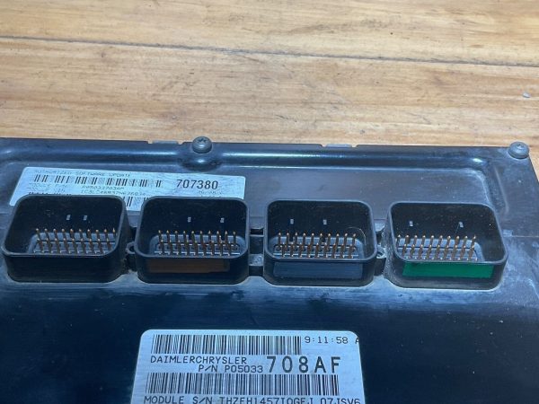2007-08 Chrysler Sebring 2.7L Engine Computer Module ECMECU 05033703AM - Image 4