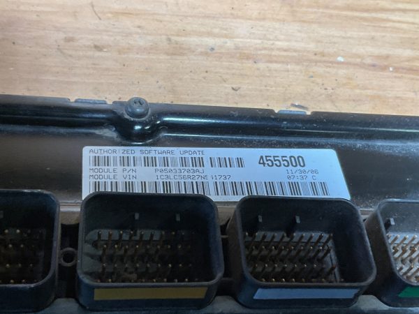 2007-2008 Chrysler Sebring  Engine Computer Module  ECU ECM OEM 05033703AJ - Image 4