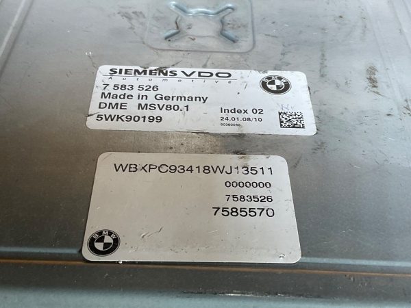 2007-2010 Bmw X-3 Engine Computer Module ECU ECM  7 583 526 - Image 5