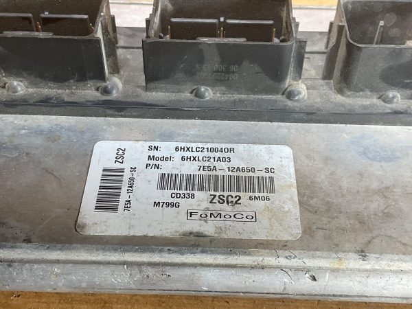 2007 Ford Fusion 2.3L  Engine Computer Module ECM ECU 7E5A-12A650-SC - Image 3