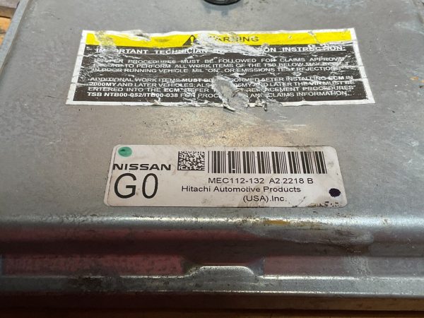 2011-2013 Nissian Altima Engine Computer Module ECM ECU OEM MEC112-132 A2 - Image 3