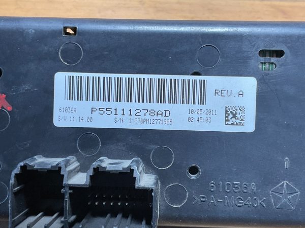 2011-2017 Jeep Compass Patriot Climate Control Temperature Unit 55111278AD - Image 5