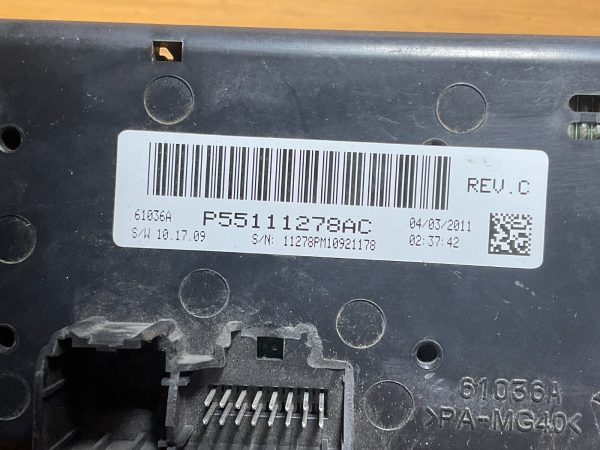 2011-2017 Jeep Compass Patriot Climate Control Temperature Unite 55111278AE - Image 6