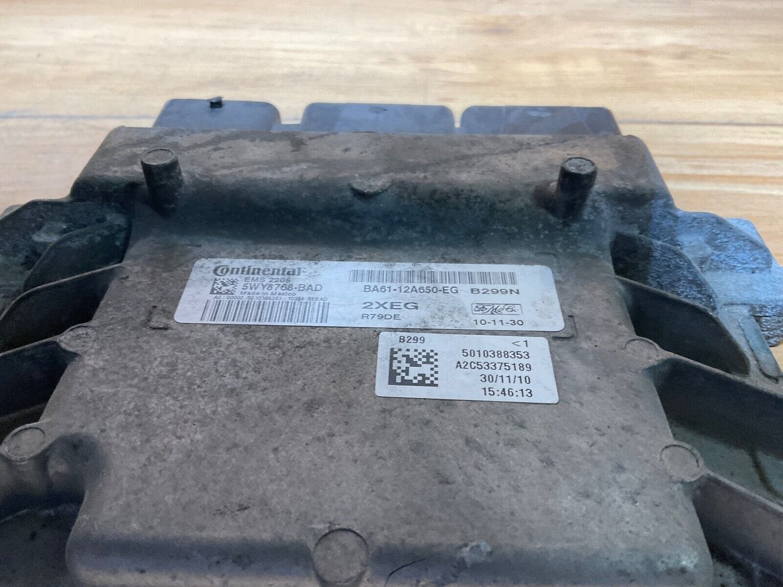 2011 Ford Fiesta 1.6 Engine Computer Module ECM ECU BA61-12A650-EG - Image 3