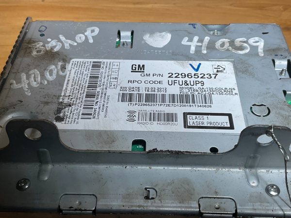 2013-2015 Chevrolet Camaro Radio Stereo Cd Mechanism Player 22965237 - Image 3