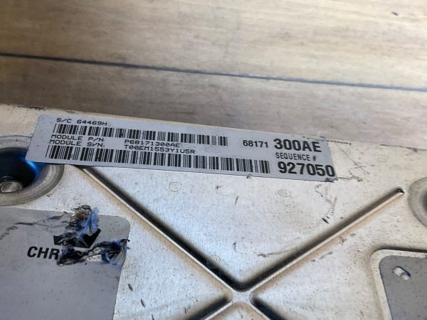 2013 Chrysler 300 Engine Computer Module ECU ECM 68171300AE - Image 5