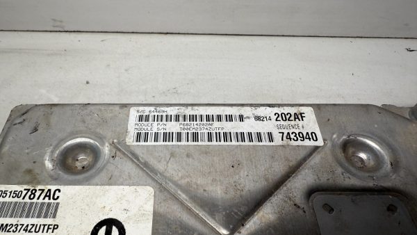 2014 Dodge Charger A/T 3.6L 05150787AC Engine Computer Unit ECM ECU 68214202AF - Image 6