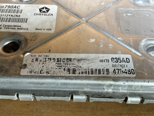 2014 Dodge Durango 3.6L Engine Computer Module ECU ECM 68172035AD - Image 6