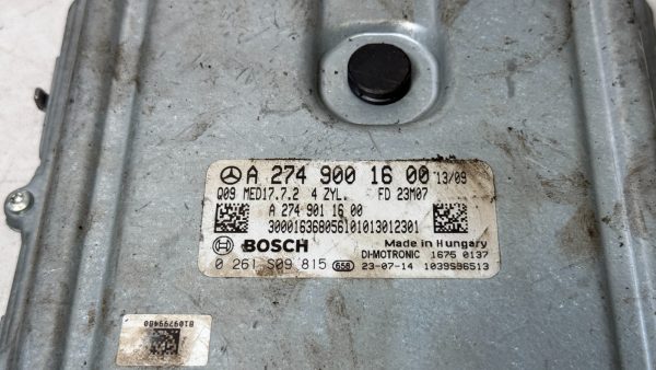 2015-23 Mercedes Benz E300 C300 2.0L ECM Engine Computer Module PCM A2749001600 - Image 3