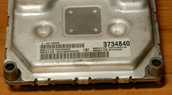 2015 Chrysler 200 Engine Computer P/N: 68102890AD 2.4L AT ECM - Image 4