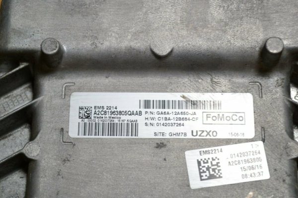 2016 2017 FORD FIESTA 1.6L ENGINE COMPUTER MODULE ECU ECM GA6A-12A650-JA OEM - Image 3