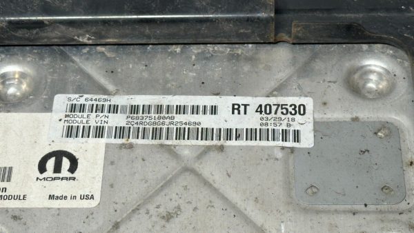 2018 DODGE CARAVAN 3.6L ECU ECM PCM MODULE 68375180AB OEM - Image 6