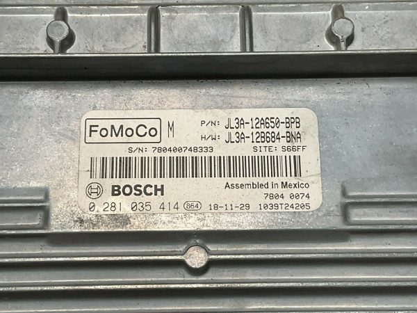 2018 Ford F150 3.0L Engine Computer Module ECM ECU PCM JL3A-12A650-BPB - Image 3