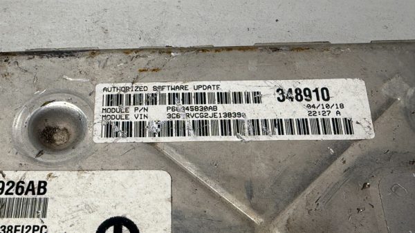 2019 Ram Promaster 2500 Van Electronic Control Module 68345830AB - Image 6